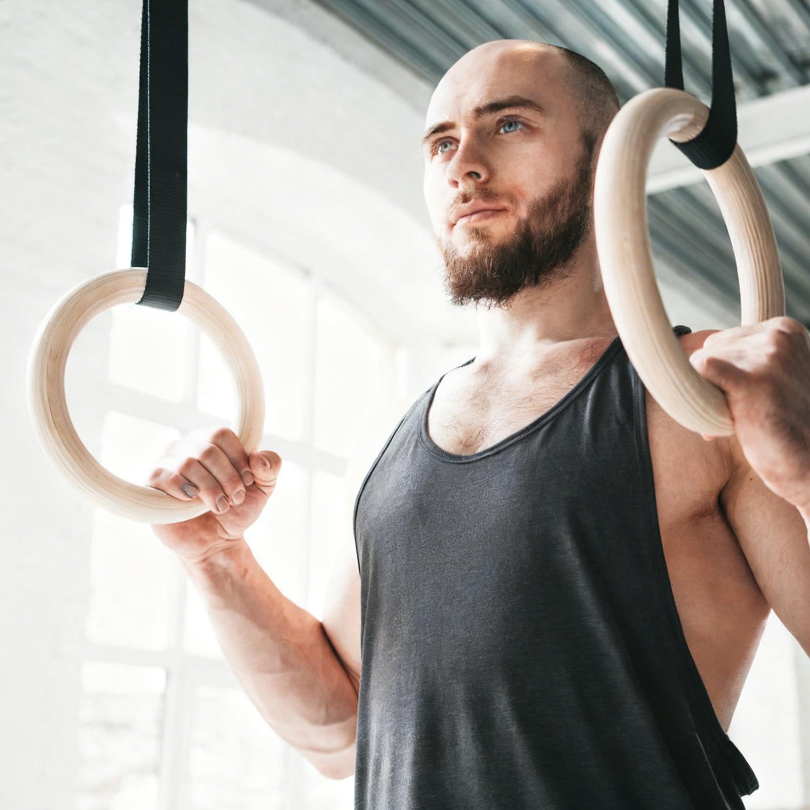 2 szt./para Drewniane przenośn – Gymnastic Ring Wood recenzja i cena